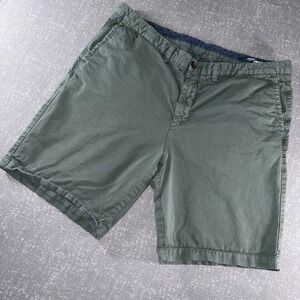 Tommy Bahama Mens Olive Green Chino Shorts 10 Inch Inseam Size 40 Relaxed Fit